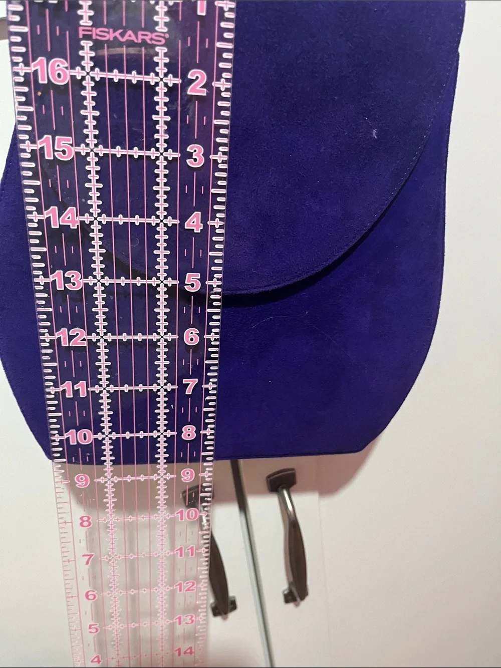 Neiman Marcus Deep Purple Suede Crossbody Bag